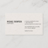 Leaf Logo | Finance  名刺 (裏面)