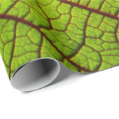 Leaf macro veins leaf veins green ラッピングペーパー (ロールコーナー)