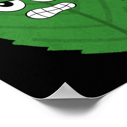 Leaf Me Alone - 怒 Leaf Art ポスター (角)