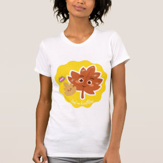 Leaf Me Breathless | かわいい秋の葉のダジャレステッカー Tシャツ