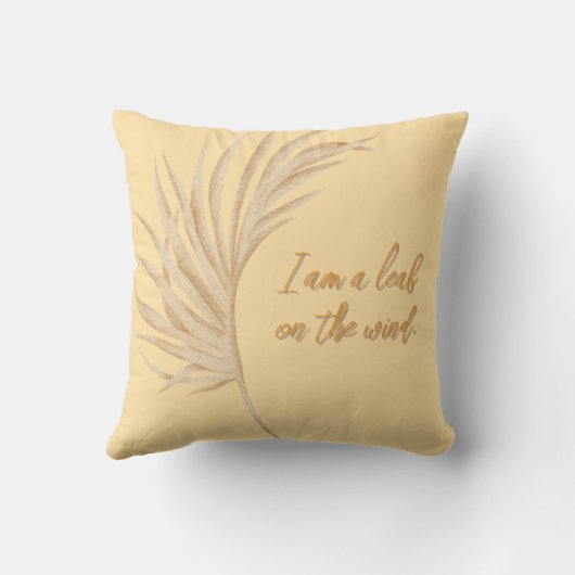 leaf on the wind クッション (裏面)