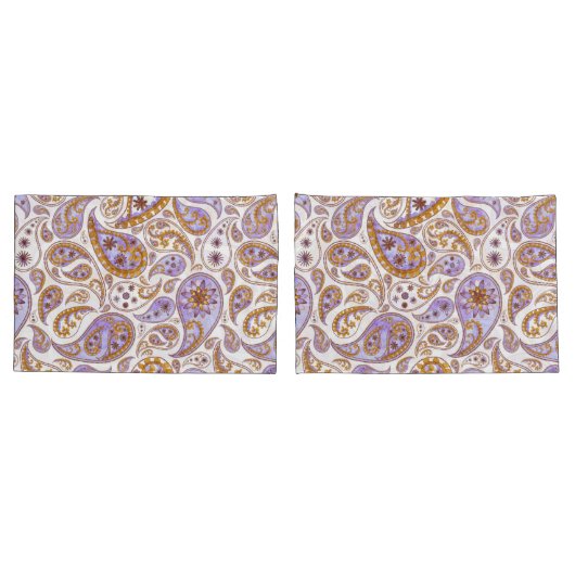 Leaf Pattern Pillowcases – Cozy Fall Geometric Bed 枕カバー (バックセット)