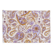 Leaf Pattern Pillowcases – Cozy Fall Geometric Bed 枕カバー (裏面-右)