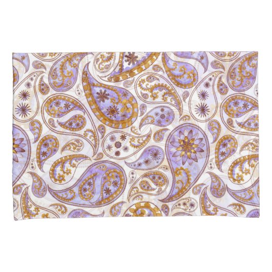 Leaf Pattern Pillowcases – Cozy Fall Geometric Bed 枕カバー (正面右)