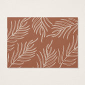 Leaf Pattern Product Jewelry Care Thank You Card (裏面)