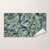 Leaf Print ハンドタオル (ハンドタオル)