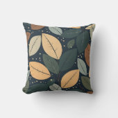 Leaf print cushion クッション (正面)