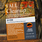Leaf Raking and Cleanup チラシ