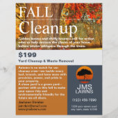 Leaf Raking and Cleanup チラシ (正面)