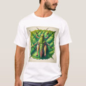 Leaf Rolling Grasshopper 170724IREF201 - Watercolo Tシャツ (正面)