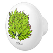 Leaf slug cartoon illustration セラミックノブ (右)
