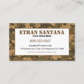 Leaf Texture Camouflage 名刺 (裏面)