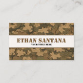 Leaf Texture Camouflage 名刺 (正面)