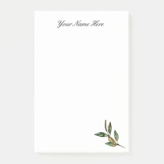 Leafyパーソナライズされた Post-Itメモ ポストイット (正面)