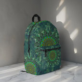 Leafyフローラスクエア配置 プリントバックパック