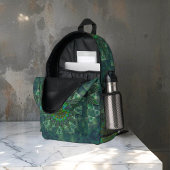 Leafyフローラスクエア配置 プリントバックパック