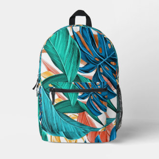 Leafy Backpack プリントバックパック
