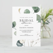 Leafy Bridal Shower Einladung 招待状 (スタンド正面)