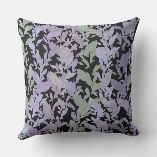 Leafy Creeping Vine Drawing Pattern With Pastels アウトドアクッション (裏面)