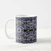 Leafy Creeping Vine Drawing Pattern With Pastels コーヒーマグカップ (左)