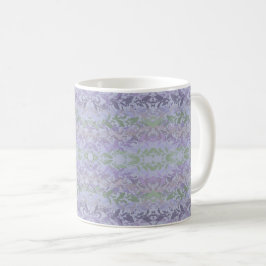 Leafy Creeping Vine Drawing Pattern With Pastels コーヒーマグカップ