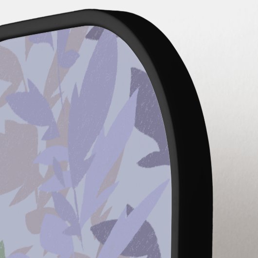 Leafy Creeping Vine Drawing Pattern With Pastels ピックルボールラケット (左詳細)