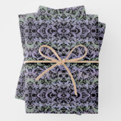Leafy Creeping Vine Drawing Pattern With Pastels ラッピングペーパーシート (インサイチュ)