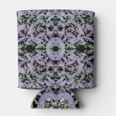 Leafy Creeping Vine Drawing Pattern With Pastels 缶クーラー (裏面)