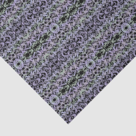 Leafy Creeping Vine Drawing Pattern With Pastels 薄葉紙 (詳細)