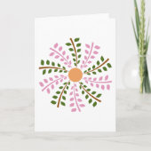 Leafy Flower Art Greeting Cards カード (正面)