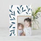 Leafy Frame Blue and White Photo Farewell 2024 シーズンカード (スタンド正面)