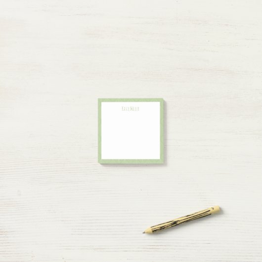 Leafy Green Post-It Notes ポストイット (デスク上)