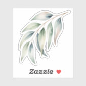 Leafy Greens Watercolor Sticker シール (シート)