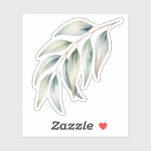 Leafy Greens Watercolor Sticker