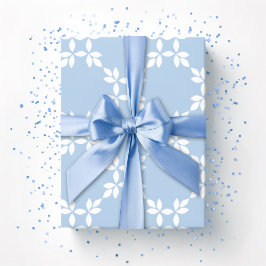 Leafy Lattice in Slate ラッピングペーパー