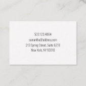 Leafy love 名刺 (裏面)