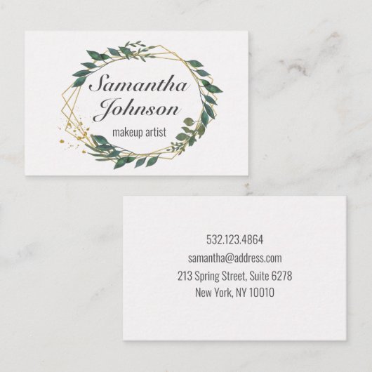 Leafy love 名刺 (正面/裏面)