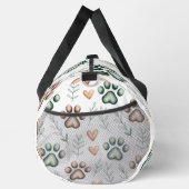 Leafy Paw Print Pet Travel  ダッフルバッグ (右)