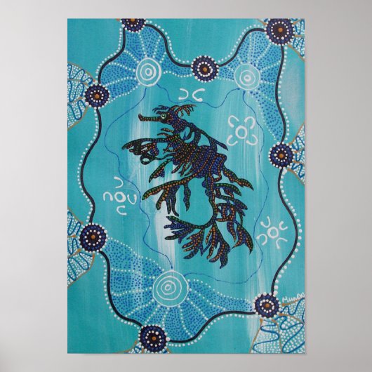 LEAFY SEA DRAGON Canvas print by Mundara ポスター (正面)