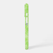 Leafy Watercolor - Serene Green Pattern Phone Case iPhone 16ケース (左側面)