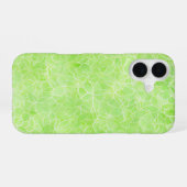 Leafy Watercolor - Serene Green Pattern Phone Case iPhone 16ケース (裏面横)
