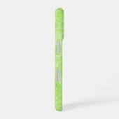 Leafy Watercolor - Serene Green Pattern Phone Case iPhone 16ケース (右側面)