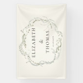 Leafy Wedding  Banner 横断幕 (縦)