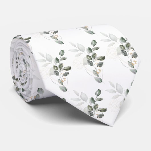 Leafy wedding Neck Tie ネクタイ (ロール)