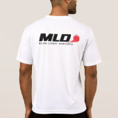 League 専攻の Dodgeball(MLD)練習用シャツ Tシャツ (裏面)