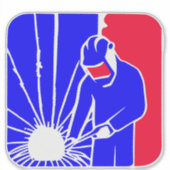 League 専攻の Welder Sticker – 理想的な溶接ギフト シール (正面)