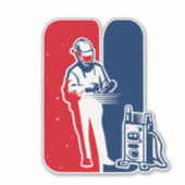 League Welderステッ専攻のク – アイコニック溶接トリブ シール (正面)