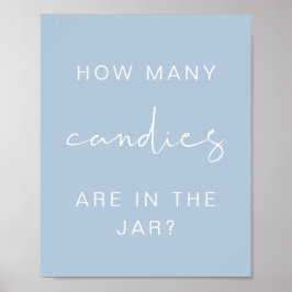 LEAHパステルキャンディの赤ちゃんシャワーゲームポストの数 ポスター