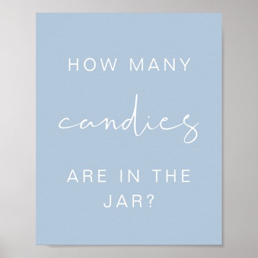 LEAHパステルキャンディの赤ちゃんシャワーゲームポストの数 ポスター (正面)