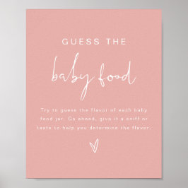 LEAHパステルベビー食べ物ベビーシャワーゲームを推測 ポスター
